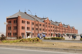Yokohama Red Brick Warehouses, a trendy lunch spot.